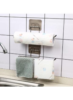 ULTRAZON ULTRAZON Stainless Steel Toilet Paper Roll Holder with Magic Sticker Pad Toilet Paper Holder Tissue Holder Suitable for Kitchen and Bathroom Accessories Pack of 1  - Image 5