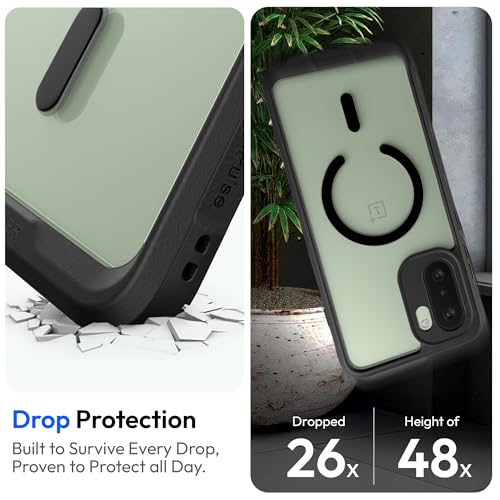 KAPAVER Mag-X Sandstone Case for OnePlus 15R MagSafe, Magnetic | OnePlus 15R Back Cover (Mag-X Black) - Image 5