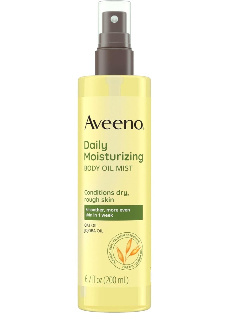 Aveeno Daily Moisturizing Body Oil Mist with Oat & Jojoba Oil for Dry Sensitive Skin 6.7fl