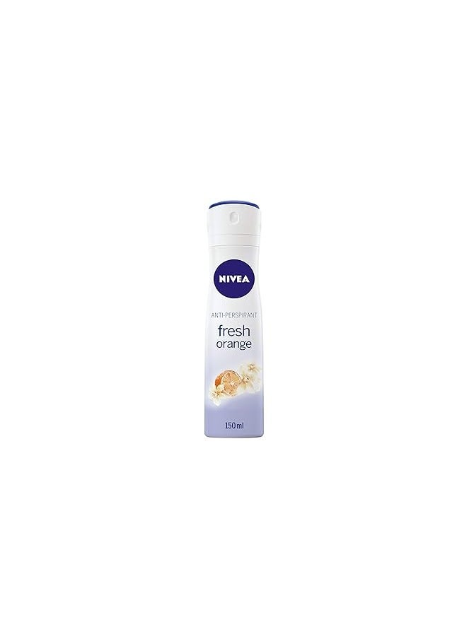 NIVEA Antiperspirant Spray for Women, Fresh Orange Scent, 150ml