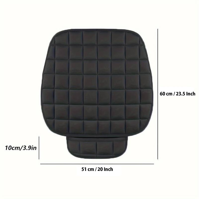 RADIANT Ultra-Soft Memory Foam with Non-Slip Grip and Storage Pouch Car Seat Cover Sponge Front Rear,– Universal Fit, All-Season (Black Front 1 Pcs) - Image 2