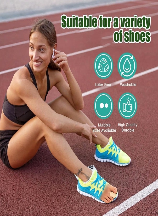 Flavizo 6pcs Fiber Toe Caps for Pain Relief, Soft Comfort, Anti-Friction Protection Breathable | Washable | Reusable | Multiple Sizes | for Women & Men - Image 5