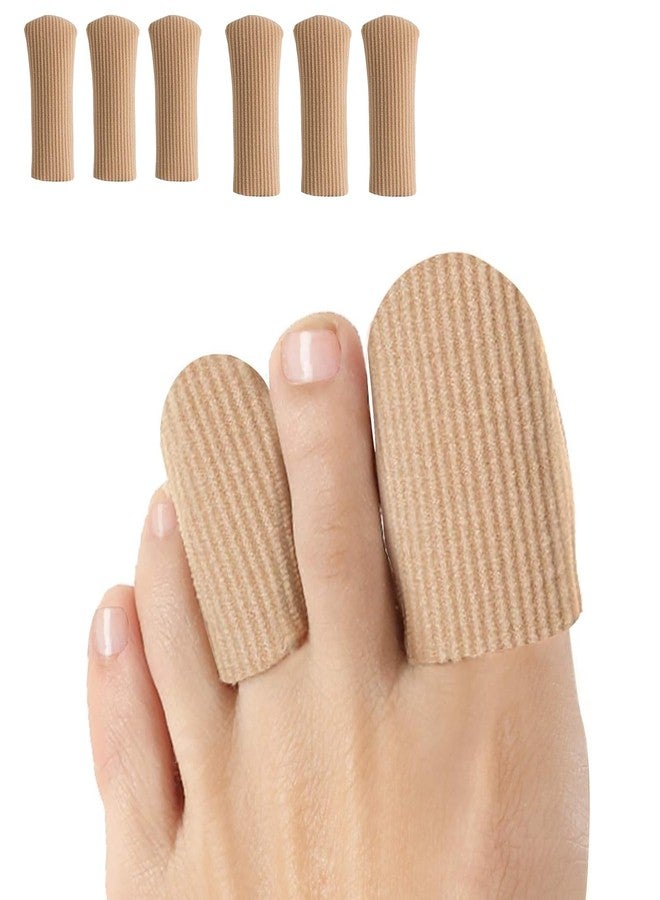 Flavizo 6pcs Fiber Toe Caps for Pain Relief, Soft Comfort, Anti-Friction Protection Breathable | Washable | Reusable | Multiple Sizes | for Women & Men - Image 1