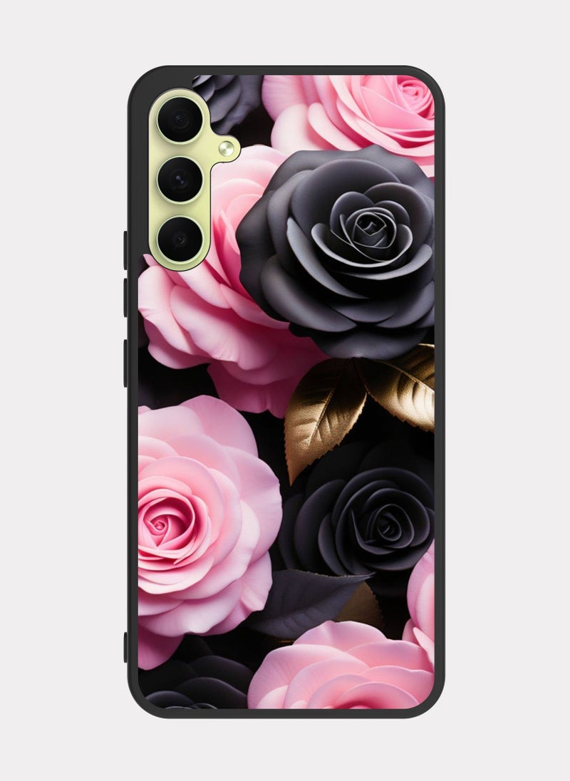 PXLAAT Samsung Galaxy A34 case cover Flowers - Image 1