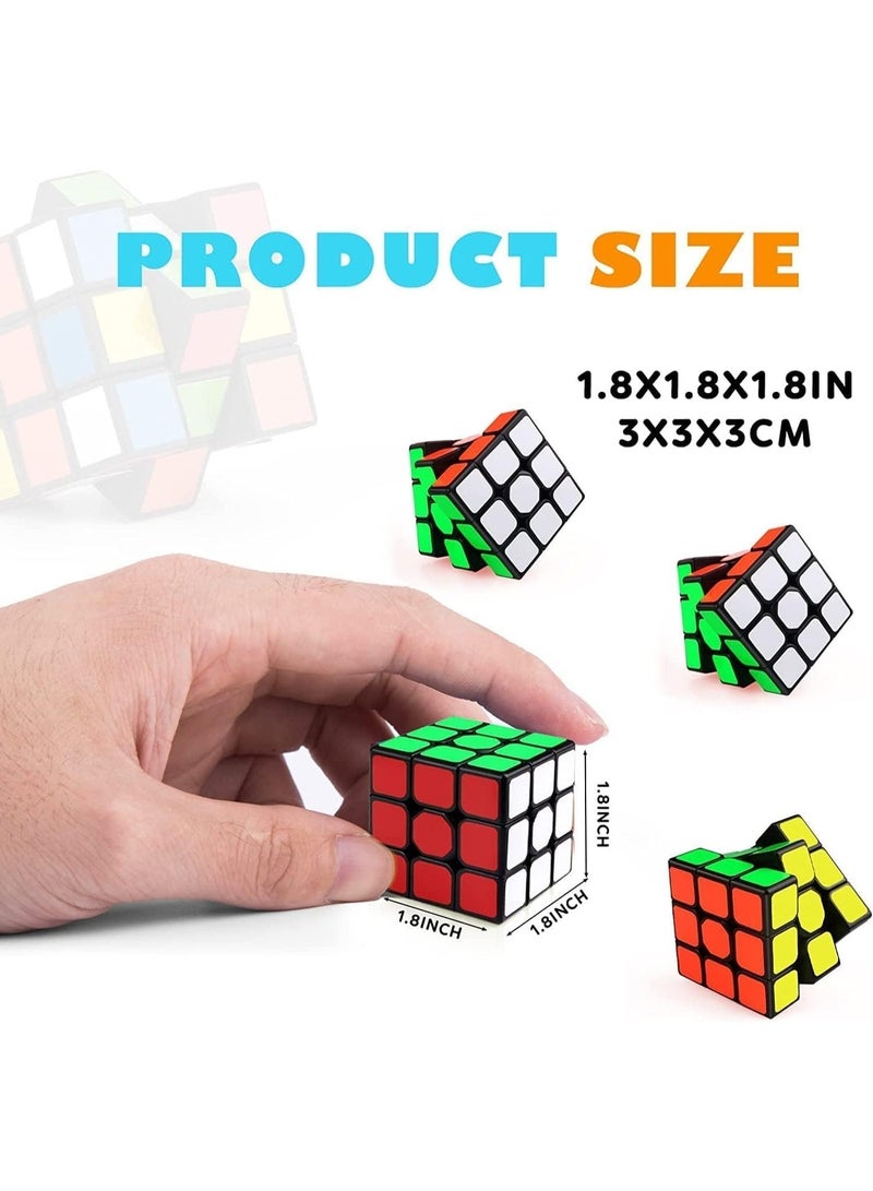 3x3 Mini Cubes Bulk 24 Pack, 1.18 inch Puzzle, Party Favors for Kids, Small Prizes, Little Fidget Toys for Goodie Bags Gift Bags - Image 2
