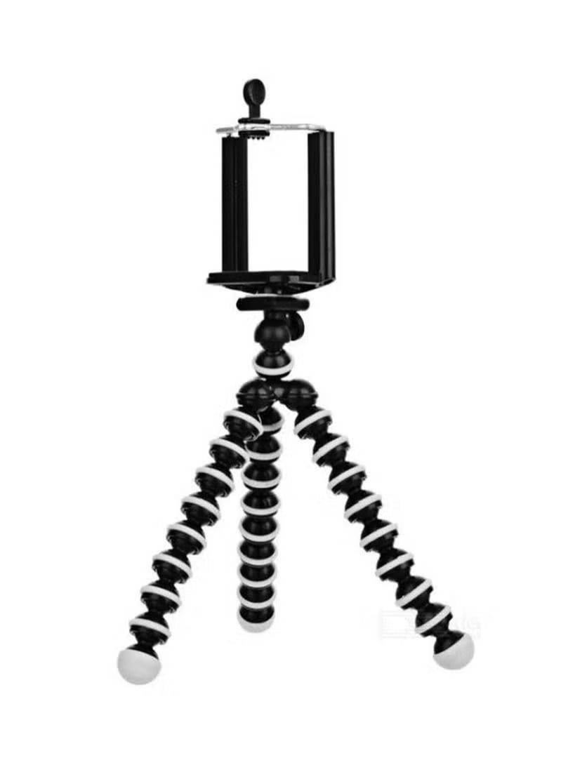 HuHa Flexible Apple iPhone Tripod, Octopus Style Lightweight Mini Portable Adjustable Tripod Stand Holder For Cellphone, Camera With Universal Clip 