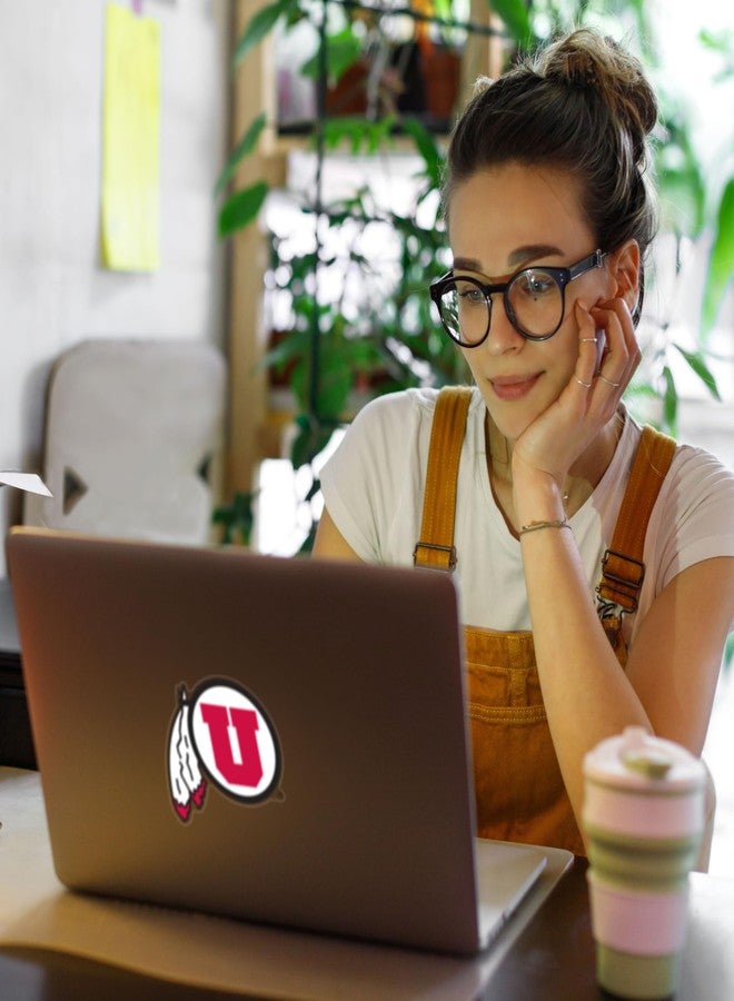 سيسكيو ملصق سيارة Siskiyou Sports NCAA Utah Utes مقاس 8 بوصات، مقاس واحد، ألوان الفريق - Image 4