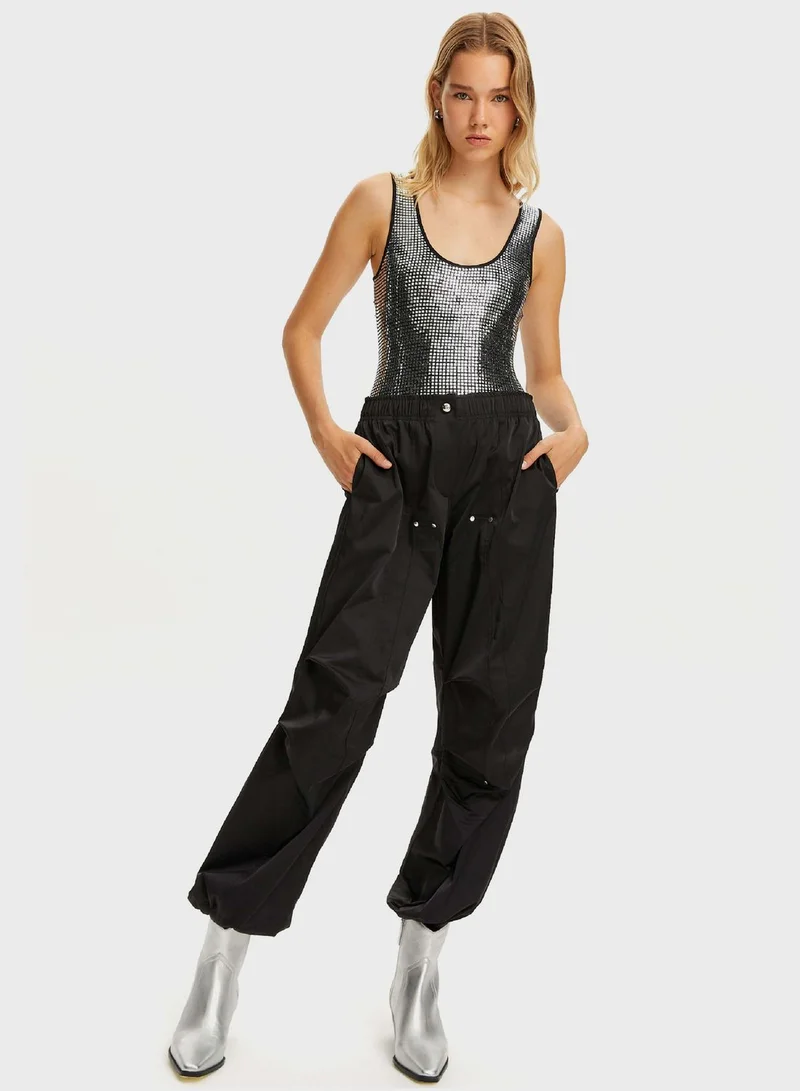 Nocturne Strappy Scoop Neck Bodysuit
