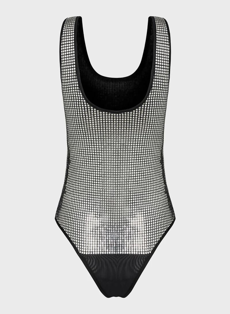 Nocturne Strappy Scoop Neck Bodysuit