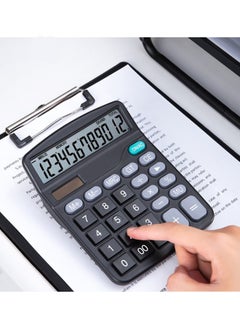 General Calculator, Standard Function Desktop Calculator, Black,12-bit Large-screen Financial Computer Office Supplies  - Image 2