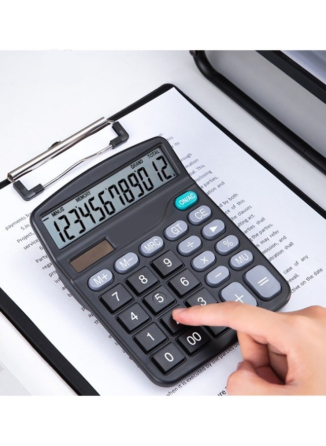General - Calculator, Standard Function Desktop Calculator, Black,12-bit Large-screen Financial Computer Office Supplies - Image 1