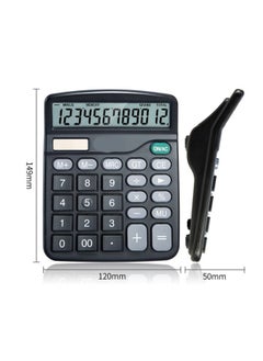 General Calculator, Standard Function Desktop Calculator, Black,12-bit Large-screen Financial Computer Office Supplies  - Image 5