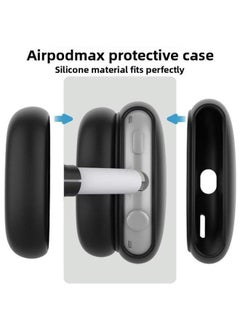 Generic Suitable For Silicone Transparent Shell Apple AirPods Max Headset Anti-collision Three-piece Set-Color:ear Cap-Model:Airpodsmax Protective Sleeve  - Image 4