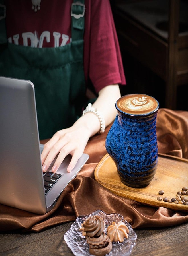 كوب تدفئة اليدين من إل جي كيو، كوب قهوة، أكواب قهوة سيراميك كبيرة سعة 19 أونصة، كوب شاي للمكتب والمنزل - آمن للاستخدام في غسالة الصحون والميكروويف، أكواب قهوة فريدة من نوعها. - Image 5