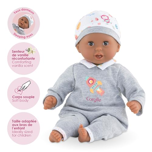 Corolle Bb Calin Marius 12 Soft Boy Baby Doll with Vanilla Scent Pink Outfit Sleeping Eyes for Girls Ages 18 Months Cute Reborn Realistic Baby Dolls for 2 Year Old Girls - Image 5