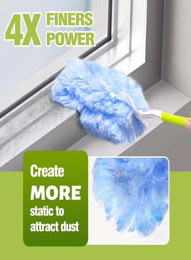 DALIPER Heavy Duty Duster Refills Compatible with Swiffer, Duster Kit with 30 PCS Refills & 1 Handle, 360° Dusters with 4X Microfibers for Dusting Ceiling Fans, Electronics, Furniture, Blinds - Image 5