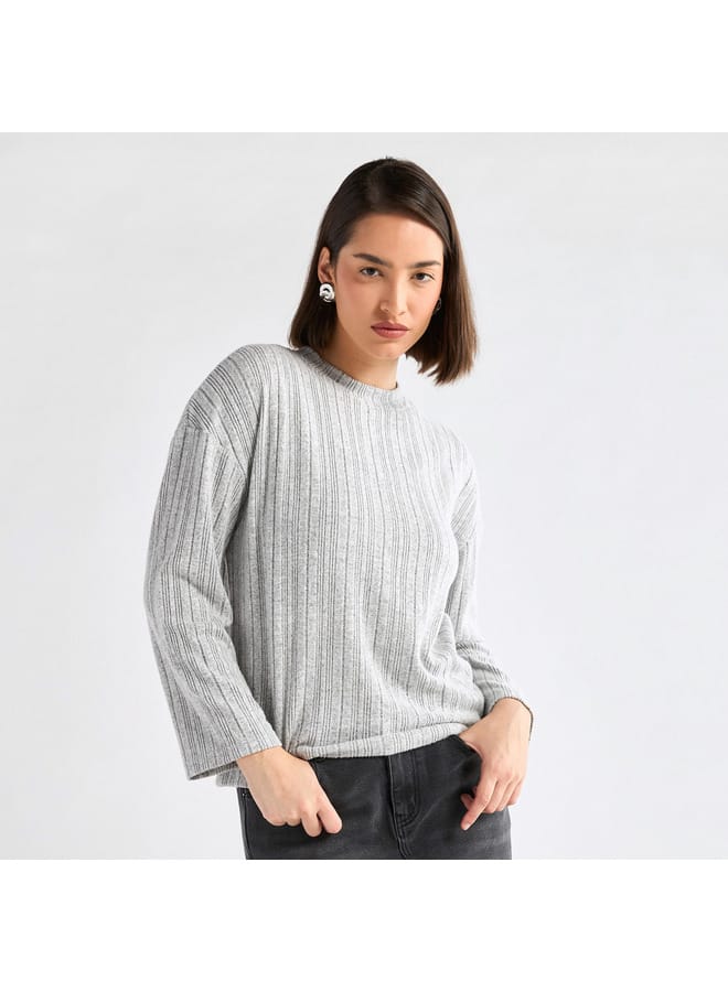 Splash FAV Ribbed High Neck Sweater with Long Sleeves  - Image 1