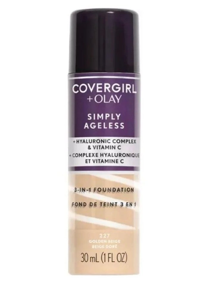 CoverGirl CoverGirl + Olay Simply Ageless 3-in-1 Foundation with Vitamin C and Hyaluronic Acid 30ml - 227 