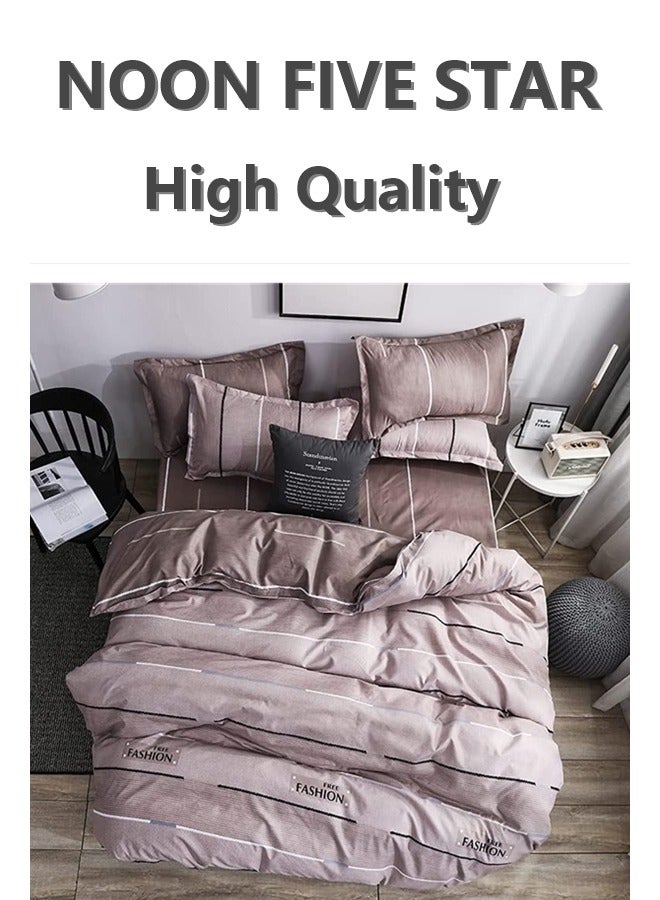King Size 220x240cm 6PCS Duvet Cover 4Pillow Cover 1  Fitted Sheet