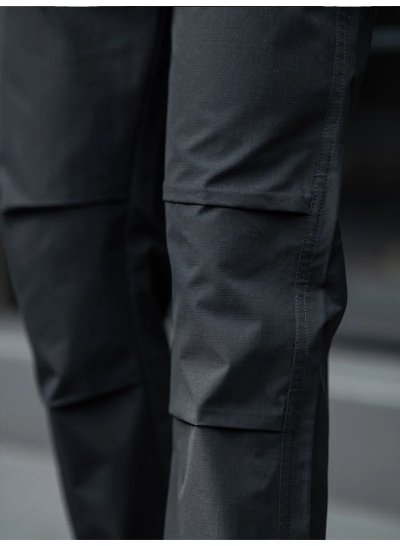 Maniac Maniac Mens Solid Black Submarine Cargo Flap Pocket
