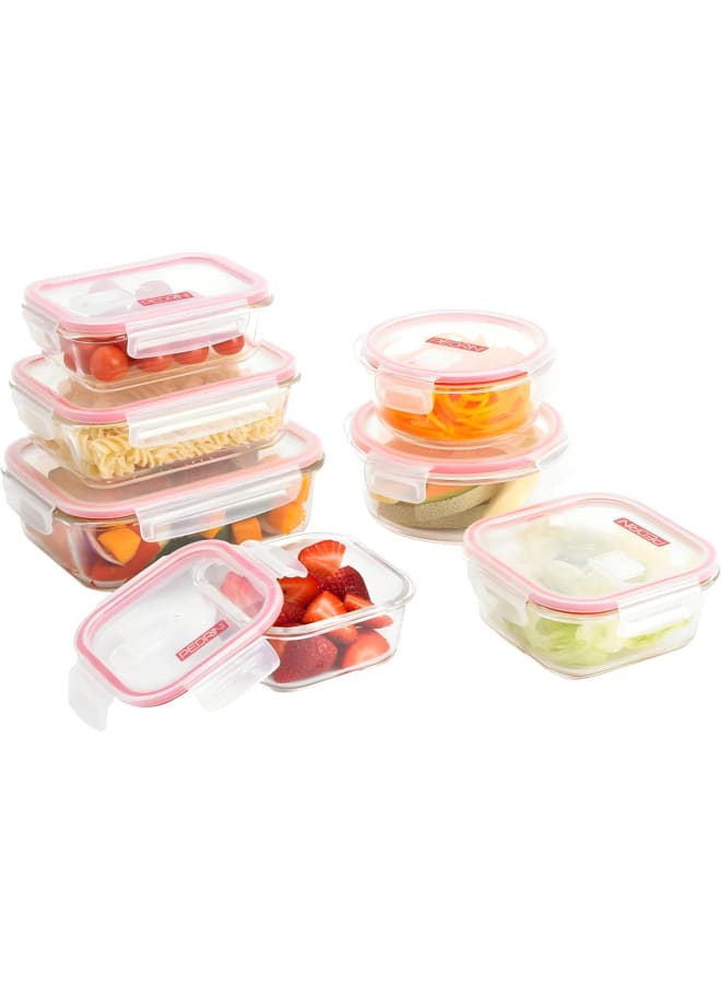 Pedrini Rectangular Large Size Glass Food Container, 1500Ml, 23X17X7,5. Lid Included - Image 2