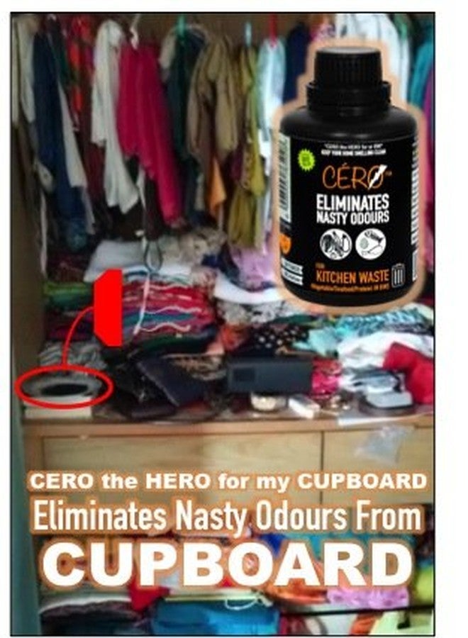 CERO ® A Multi Purpose Powder That Eliminates Stink from Fridge | Dustbin | Cupboard | Toilet | While Frying - Image 5