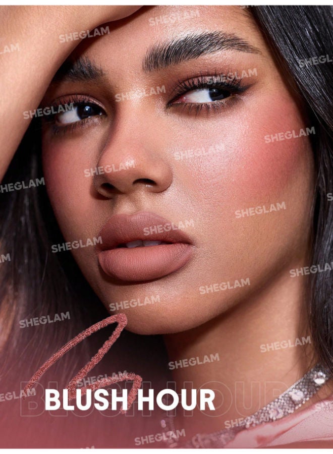 SHEGLAM Bold Booster Plumping Lip Liner Blush Hour - Image 4