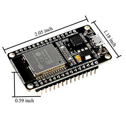 AiTrip ESP-WROOM-32 ESP32 ESP-32S Development Board 2.4GHz Dual-Mode WiFi + Bluetooth Dual Cores Microcontroller Processor Integrated with Antenna RF AMP Filter AP STA Compatible with Arduino IDE (1 PCS) - Image 5