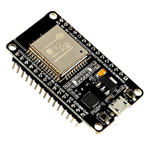 AiTrip ESP-WROOM-32 ESP32 ESP-32S Development Board 2.4GHz Dual-Mode WiFi + Bluetooth Dual Cores Microcontroller Processor Integrated with Antenna RF AMP Filter AP STA Compatible with Arduino IDE (1 PCS) - Image 1