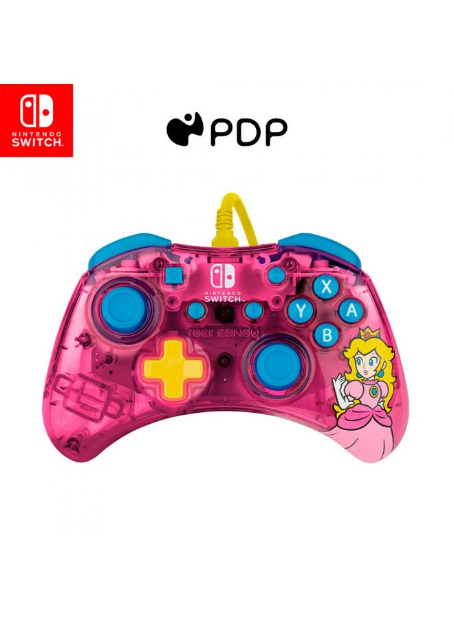 pdp PDP Rock Candy Wired Controller for Nintendo Switch/ Lite/ OLED - Bubblegum Princess Peach  - Image 1