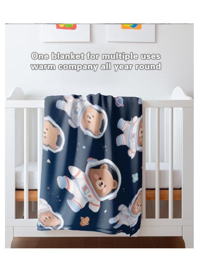 general Children's or student cartoon flannel thin blanket (warm and comfortable, suitable for sleep, games) 100cm*150cm - 571 - Image 1