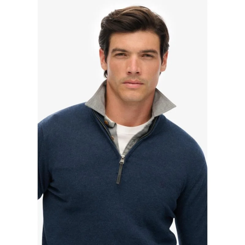 Essentials Cotton Half Zip Jumper