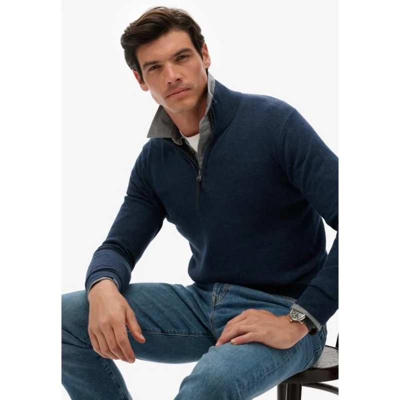 Superdry Essentials Cotton Half Zip Jumper