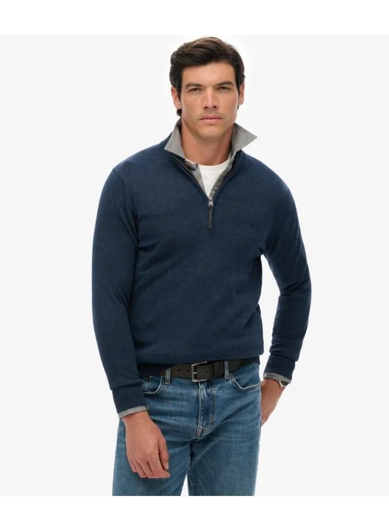 سوبر دراي كنزة قطنية بسحاب نصفي