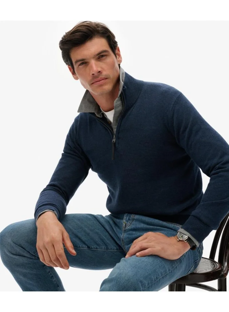 سوبر دراي كنزة قطنية بسحاب نصفي