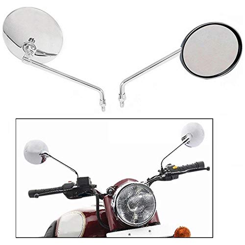 LOWRENCE Chrome Rear View Mirrors for Royal Enfield Thunderbird 350 - Set of 2 - Image 2