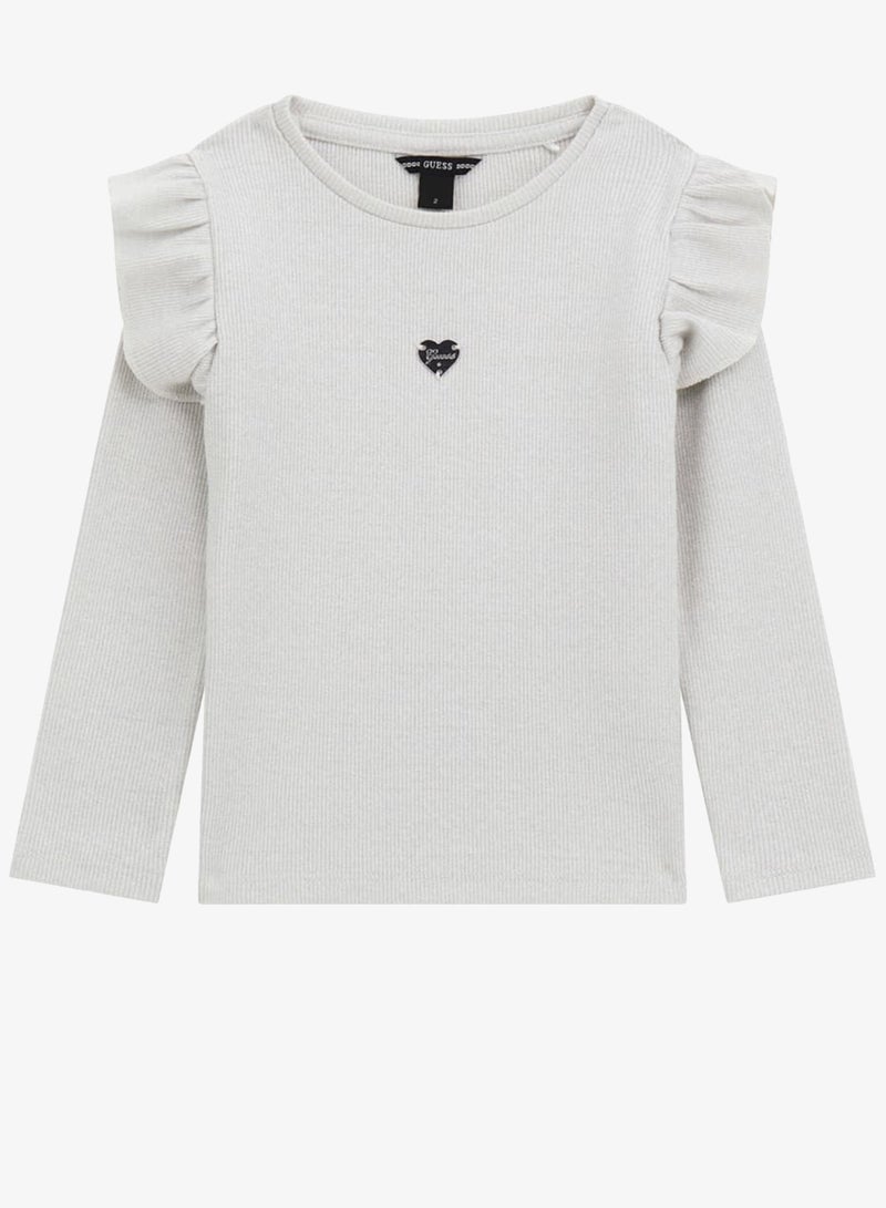 GUESS Kids Logo Crew Neck T-Shirt - Image 1