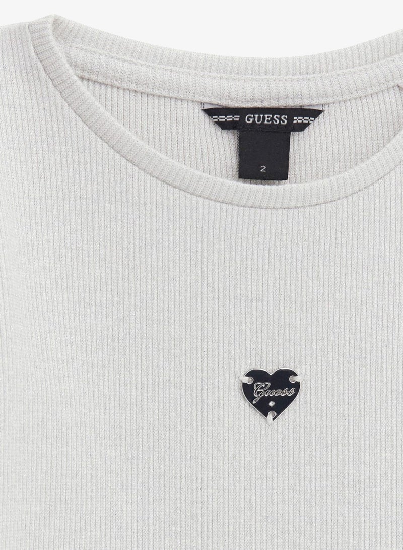 GUESS Kids Logo Crew Neck T-Shirt - Image 3