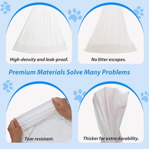 Runhike Litter Bags Compatible with Petcove,Durable Replacement Bags Compatible with Petcove Self Cleaning Box,18 x 16 Litter Bag Compatible with Petcove,4 Rolls - Image 4