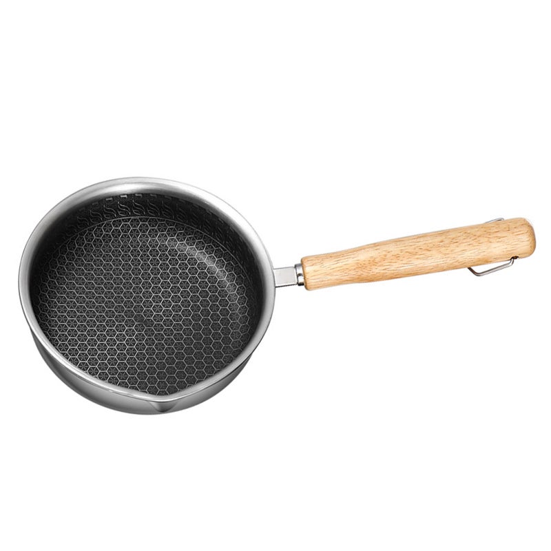 Non-Stick 316 Stainless Steel Frying Pan Grill Pan for Outdoor Camping Picnic Home Kitchen - Image 2