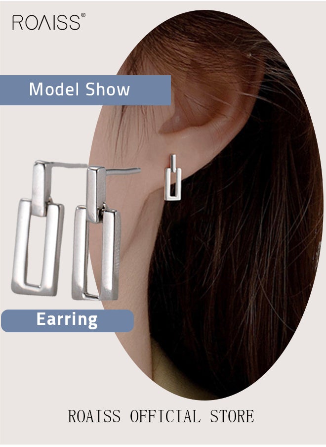 roaiss - Women Earrings Stylish Design Simple and Versatile Highlight Personal Temperament and Charm Small Earrings - Image 1