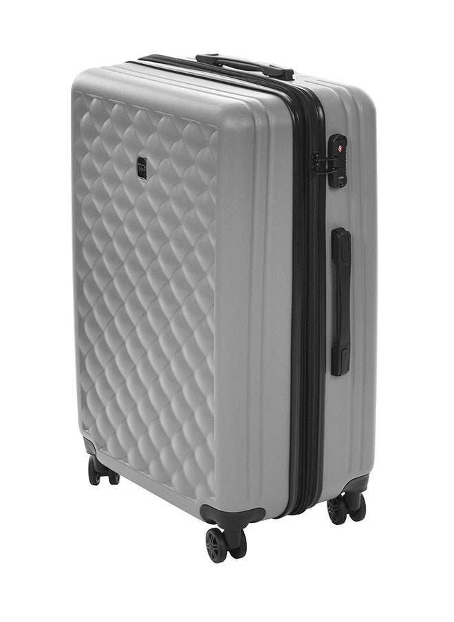 Travel Plus مجموعة من 3 قطع من حقائب أمتعة بعجلات من مادة ABS مقاس 20 و26 و30 بوصة باللون الرمادي  - Image 3