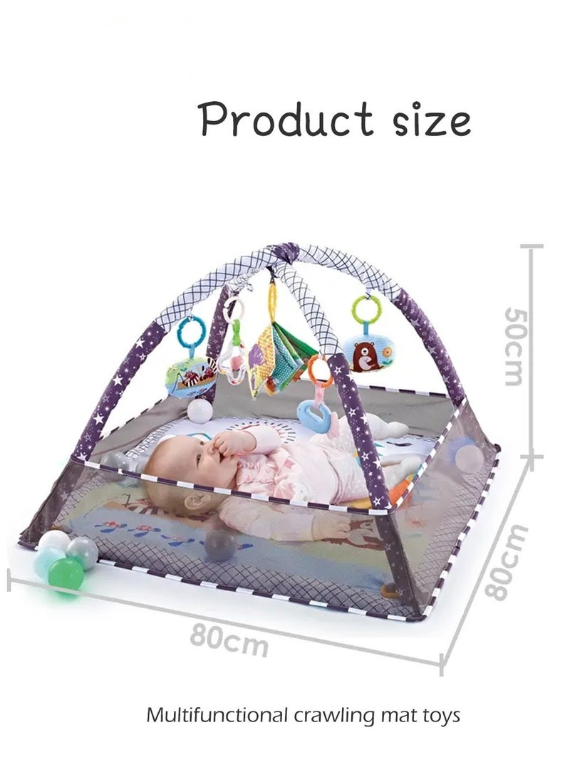 ميكسد ألعاب رياضية للأطفال وبركة الكرة مع ألعاب معلقة ، تجمع كرة البحر متعدد الوظائف 80 * 80 * 55 سم - Image 5