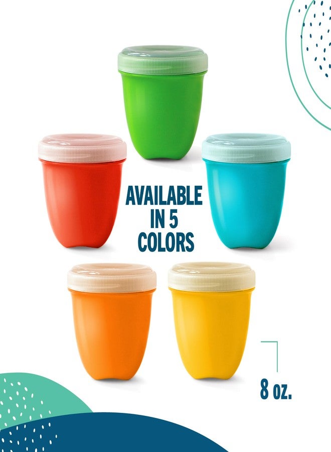 Preserve Mini Food Storage, Yellow, 8 oz., Set of 4 - Image 4