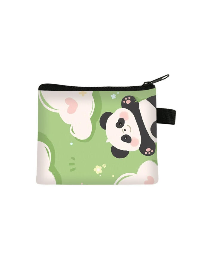 New Panda Children's Coin Purse, Large Capacity, High-end Storage Card Holder, Portable Cute Mini Bag For Students