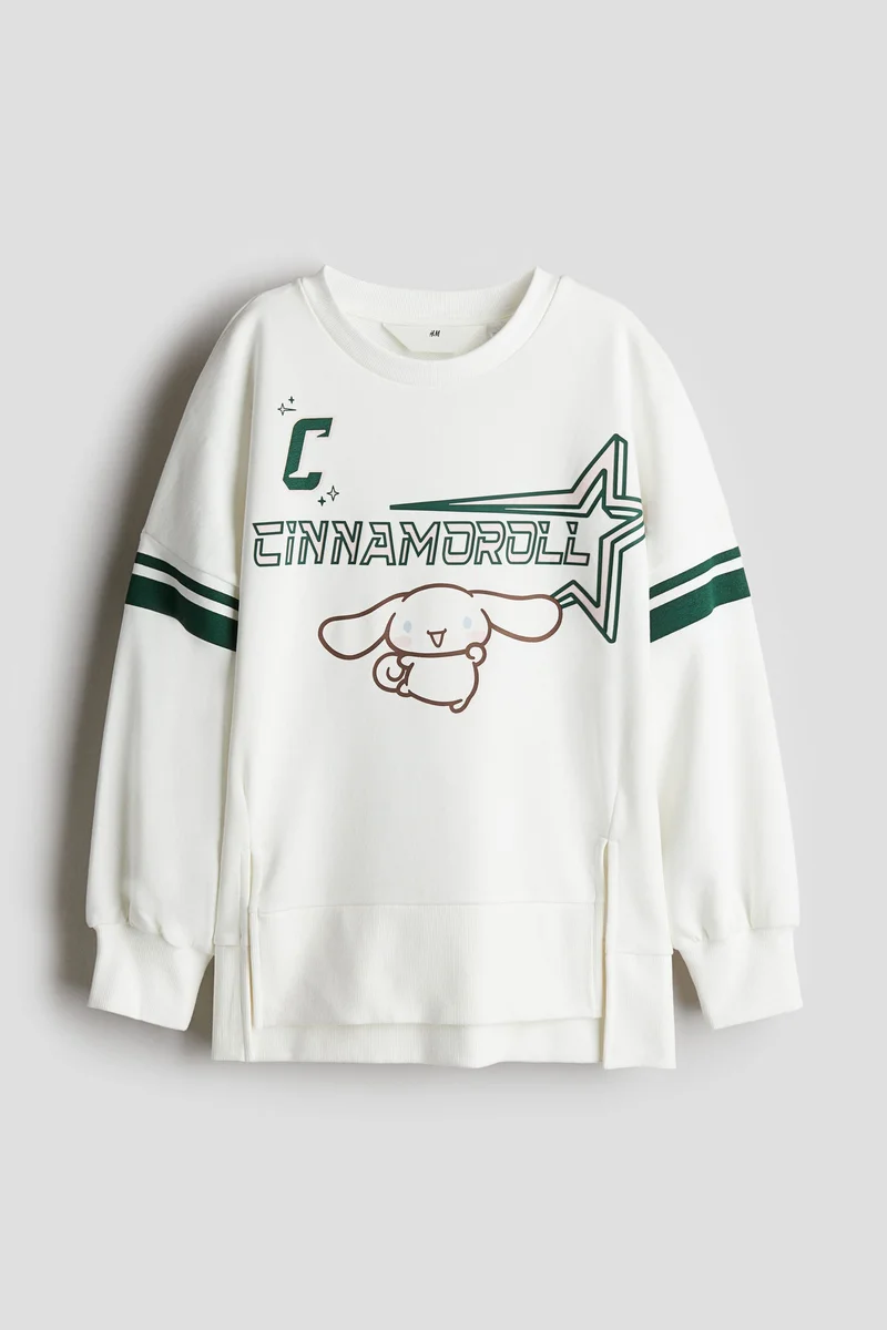 H&M Oversized Printed Sweatshirt