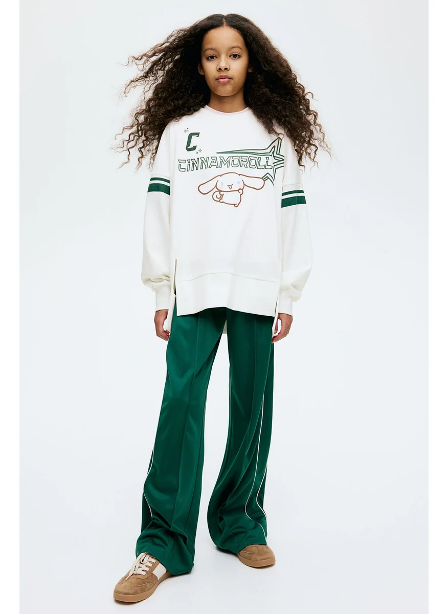 اتش اند ام Oversized Printed Sweatshirt