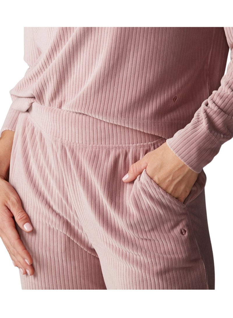 Tavi Wide Leg Brushed Rib Pant Primrose - Image 4