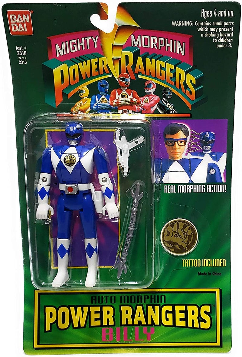 Power Rangers Auto Mighty Morphin Billy Action Figure - Image 3