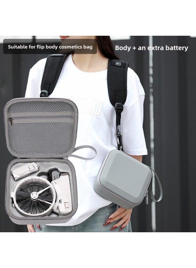 BKANO Is Suitable For DJI FLIP Storage Bag Body Storage Bag For DJI FLIP Storage Box Single Machine Body Bag-Color:Rcn1/2/3 Rc2 Gray Pu Remote Control Bag-Size:19.5*18.5*9.1cm  - Image 2